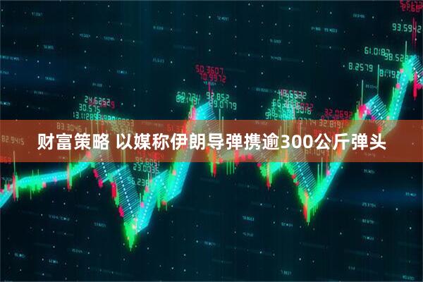 财富策略 以媒称伊朗导弹携逾300公斤弹头