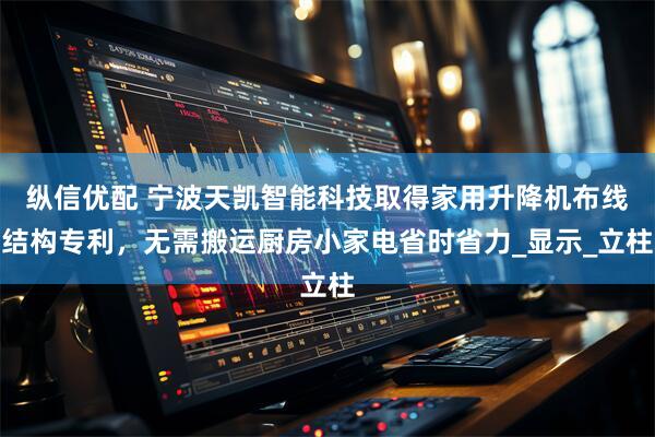 纵信优配 宁波天凯智能科技取得家用升降机布线结构专利，无需搬运厨房小家电省时省力_显示_立柱